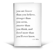 Braver than You Believe - Greetings Card